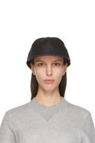 sacai - Black Paper S Logo Cap