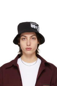 ssense-works - SSENSE Exclusive 88rising Black Patch Bucket Hat