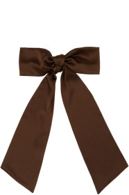 sophie-buhai - Brown Satin Oversized Bow