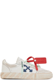 off-white - Off-White Distressed Vulcanized Sneakers