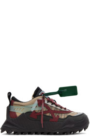 off-white - Brown & Burgundy Odsy 1000 Sneakers