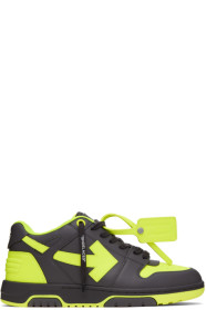off-white - Black & Yellow Out Of Office Sneakers