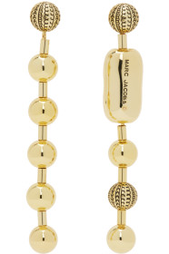 marc-jacobs - Gold 'The Monogram Ball Chain' Earrings