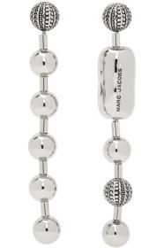 marc-jacobs - Silver 'The Monogram Ball Chain' Earrings