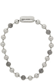 marc-jacobs - Silver Monogram Ball Chain Necklace