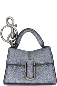 marc-jacobs - Blue 'The Galactic Glitter Nano St. Marc' Keychain