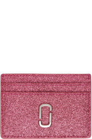 marc-jacobs - Pink 'The Galactic Glitter J Marc' Card Holder