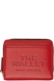 marc-jacobs - Red 'The Leather Mini Compact' Wallet