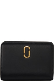 marc-jacobs - Black 'The J Marc Mini Compact' Wallet