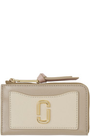 marc-jacobs - Beige 'The Utility Snapshot Top Zip Multi' Wallet
