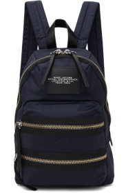 marc-jacobs - Navy 'The Biker Nylon' Medium Backpack