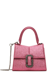 marc-jacobs - Pink 'The Galactic Glitter St. Marc Mini' Top Handle Bag
