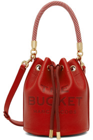 marc-jacobs - Red 'The Leather Bucket' Bag