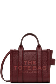 marc-jacobs - Burgundy 'The Leather Mini Tote Bag' Tote