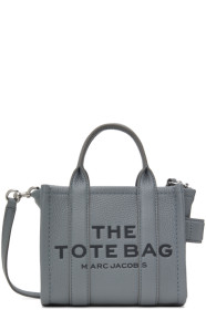marc-jacobs - Gray 'The Leather Mini' Tote