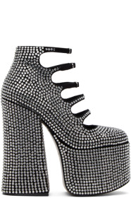 marc-jacobs - Black 'The Rhinestone Kiki' Heels