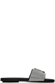 marc-jacobs - Black 'The Rhinestone J Marc' Sandals