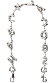 marc-jacobs - Silver 'The Bubble Chain' Shoulder Strap