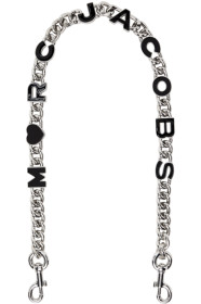 marc-jacobs - Silver 'The Heart Charm Chain' Shoulder Strap