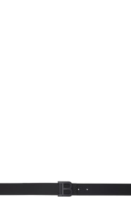 balmain - Black Smooth Leather B Belt