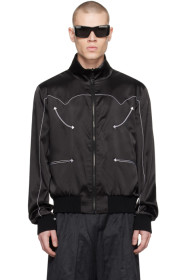 balmain - Black Stars Reversible Bomber Jacket