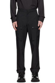balmain - Black Patch Cargo Pants