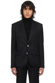 balmain - Black 2-Button Blazer