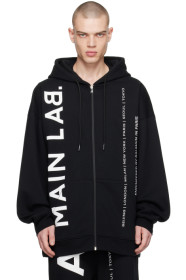 balmain - Black Zipped Hoodie
