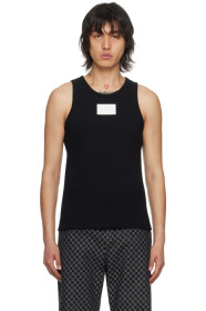 balmain - Black 'Main Lab' Tank Top