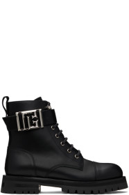 balmain - Black Charlie Leather Ranger Boots