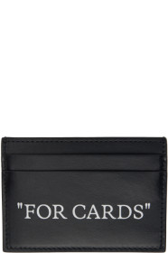 off-white - Black Quote Bookish Card Holder