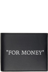 off-white - Black 'For Money' Wallet