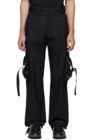 off-white - Black Zip Cargo Pants