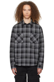 off-white - Gray Check Shirt