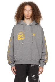 off-white - Gray 'OW 23' Skate Hoodie