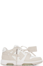 off-white - Beige & White Out Of Office Sneakers