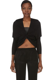 Lanvin - Black Draped Shrug