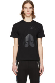 Comme des Garçons Play - T-shirt à imprimé à cœur à l'envers noir