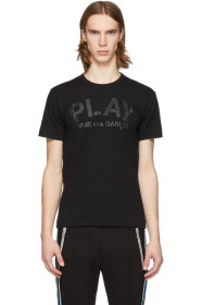 Comme des Garçons Play - T-shirt à logo noir