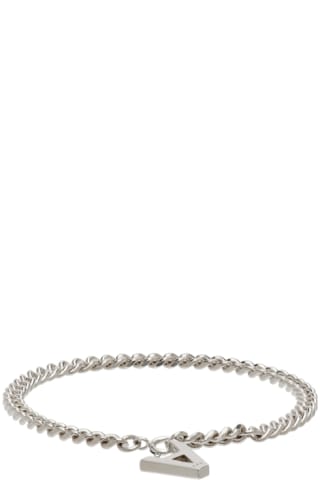 Silver Logo A Bracelet Ssense Uomo Accessori Gioielli Bracciali 