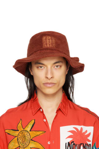 Khaki Le Chouchou 'Le Bob Ovalie' Bucket Hat