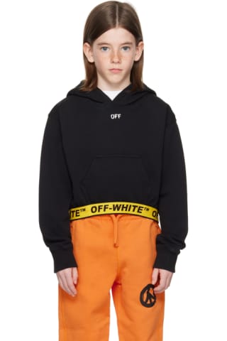 Kids Black Bookish Logo Band Hoodie