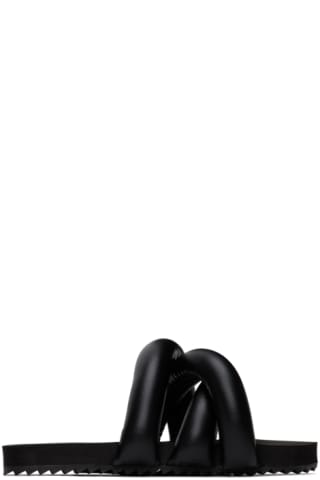 Black Tyre Slide Sandals
