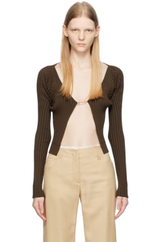 Black Le Papier 'La Maille Pralù Longue' Cardigan