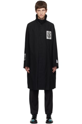 Black Bathrobe Tailored Coat