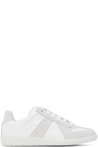 White Paint Replica Sneakers