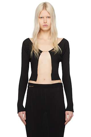 Black Les Classiques 'La maille Pralù' Cardigan