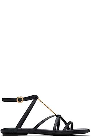 Black 'The Mocassin sandals' Sandals