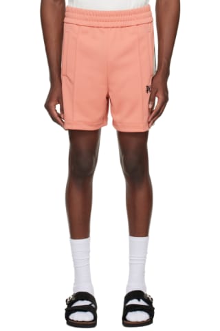 Gray Curved Logo Shorts