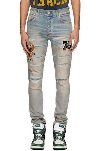 Indigo Boro Repair Jeans
